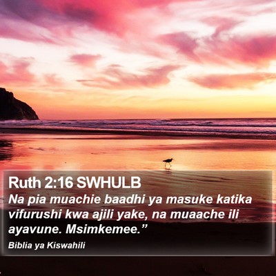 Ruth 2:16 SWHULB Bible Verse Image