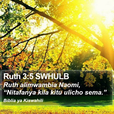 Ruth 3:5 SWHULB Bible Verse Image
