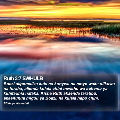 Ruth 3:7 SWHULB Bible Verse Image