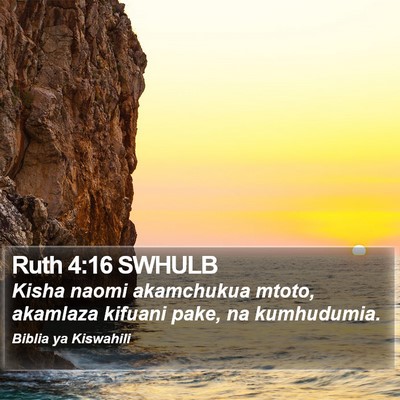 Ruth 4:16 SWHULB Bible Verse Image