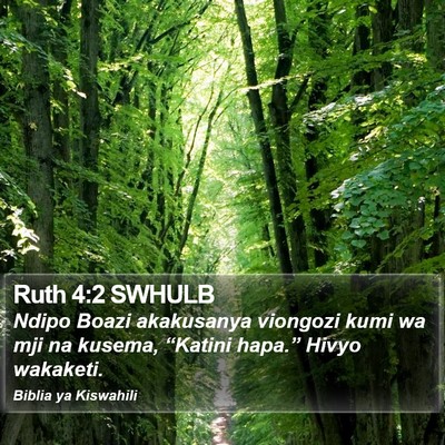 Ruth 4:2 SWHULB Bible Verse Image