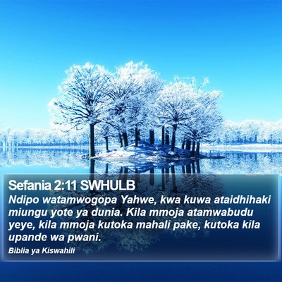 Sefania 2:11 SWHULB Bible Verse Image