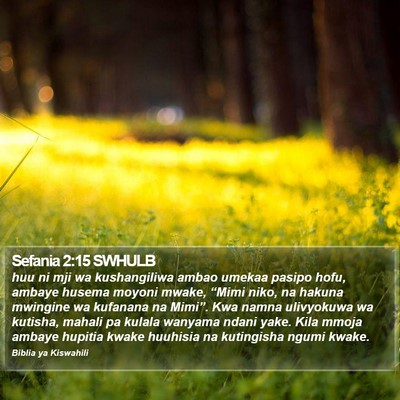 Sefania 2:15 SWHULB Bible Verse Image