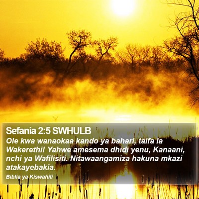 Sefania 2:5 SWHULB Bible Verse Image