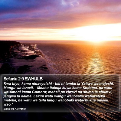Sefania 2:9 SWHULB Bible Verse Image
