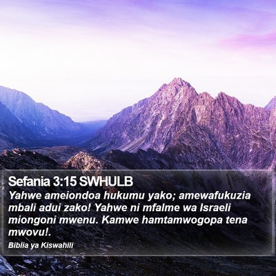 Sefania 3:15 SWHULB Bible Verse Image
