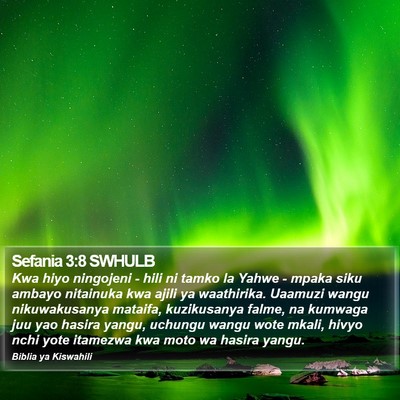Sefania 3:8 SWHULB Bible Verse Image