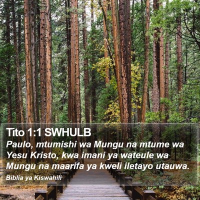 Tito 1:1 SWHULB Bible Verse Image