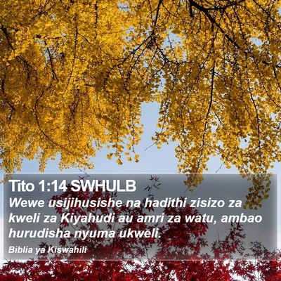 Tito 1:14 SWHULB Bible Verse Image