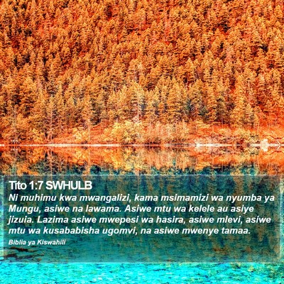 Tito 1:7 SWHULB Bible Verse Image