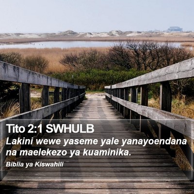 Tito 2:1 SWHULB Bible Verse Image