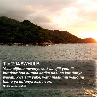 Tito 2:14 SWHULB Bible Verse Image