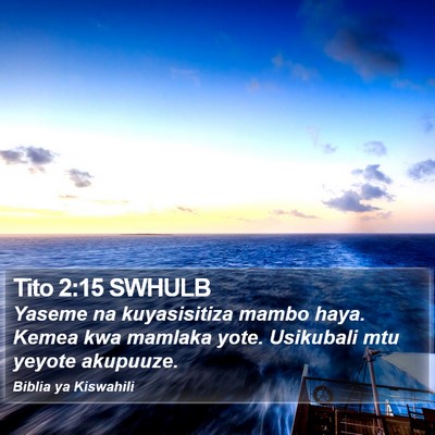 Tito 2:15 SWHULB Bible Verse Image