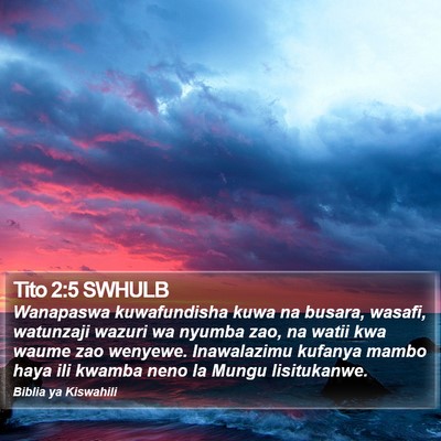 Tito 2:5 SWHULB Bible Verse Image