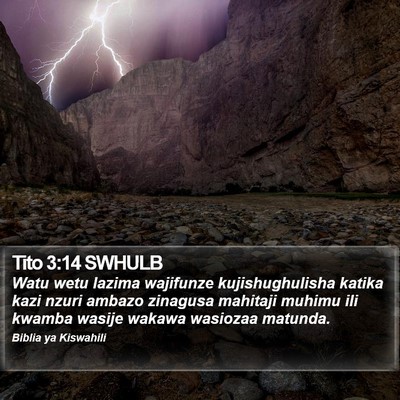 Tito 3:14 SWHULB Bible Verse Image