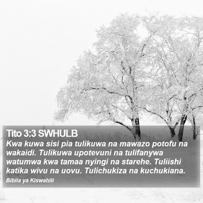 Tito 3:3 SWHULB Bible Verse Image