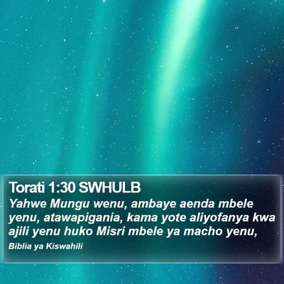 Torati 1:30 SWHULB Bible Verse Image