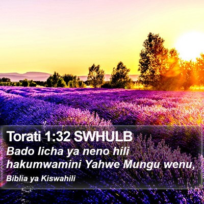 Torati 1:32 SWHULB Bible Verse Image