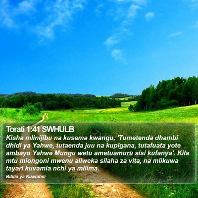 Torati 1:41 SWHULB Bible Verse Image