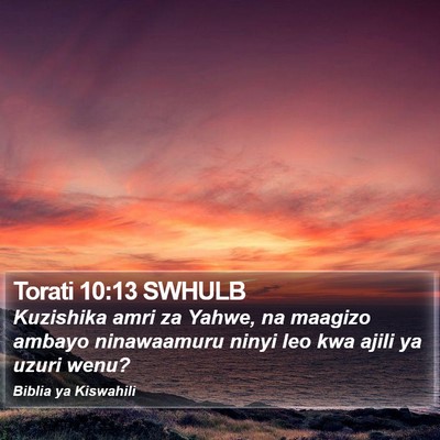 Torati 10:13 SWHULB Bible Verse Image