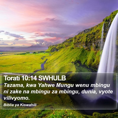 Torati 10:14 SWHULB Bible Verse Image