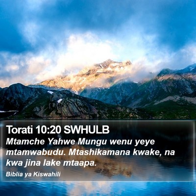 Torati 10:20 SWHULB Bible Verse Image