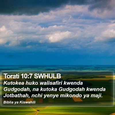 Torati 10:7 SWHULB Bible Verse Image