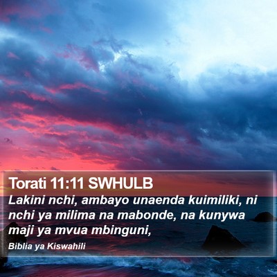 Torati 11:11 SWHULB Bible Verse Image