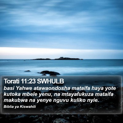 Torati 11:23 SWHULB Bible Verse Image