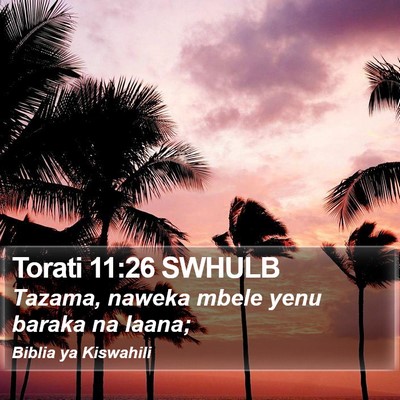 Torati 11:26 SWHULB Bible Verse Image