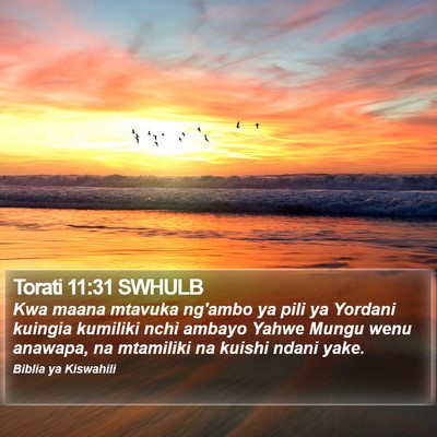 Torati 11:31 SWHULB Bible Verse Image