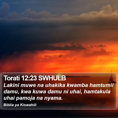 Torati 12:23 SWHULB Bible Verse Image