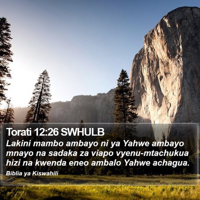 Torati 12:26 SWHULB Bible Verse Image