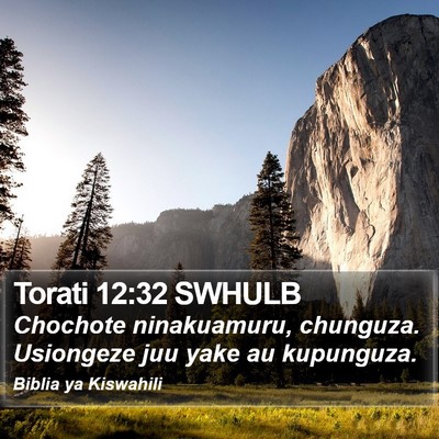 Torati 12:32 SWHULB Bible Verse Image