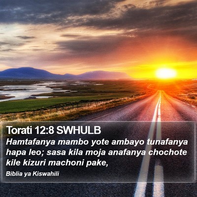 Torati 12:8 SWHULB Bible Verse Image