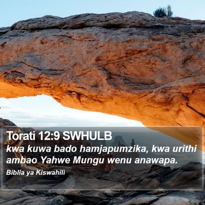 Torati 12:9 SWHULB Bible Verse Image