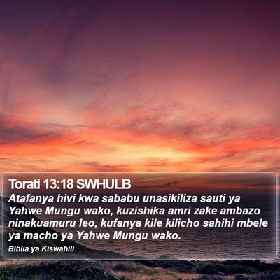 Torati 13:18 SWHULB Bible Verse Image