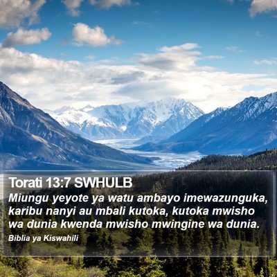 Torati 13:7 SWHULB Bible Verse Image