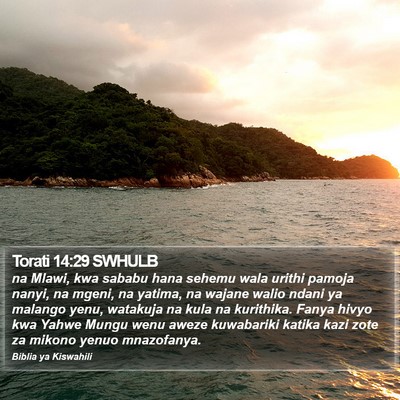 Torati 14:29 SWHULB Bible Verse Image