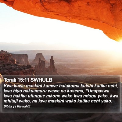 Torati 15:11 SWHULB Bible Verse Image