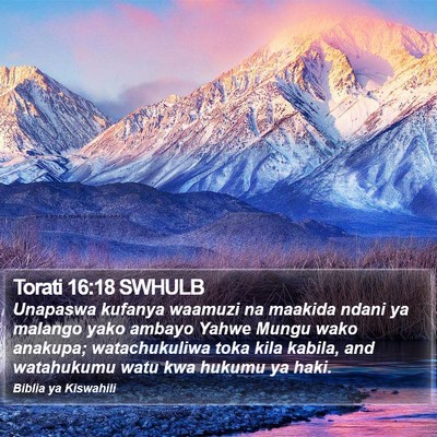 Torati 16:18 SWHULB Bible Verse Image