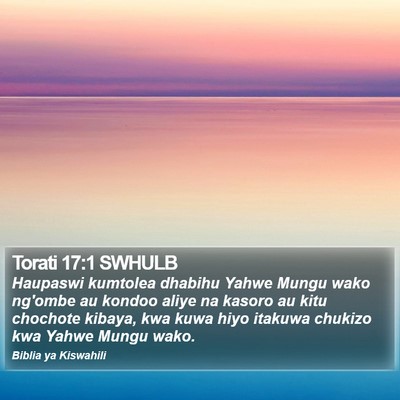 Torati 17:1 SWHULB Bible Verse Image