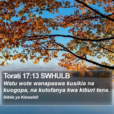 Torati 17:13 SWHULB Bible Verse Image