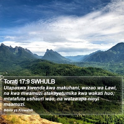 Torati 17:9 SWHULB Bible Verse Image