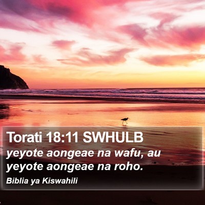 Torati 18:11 SWHULB Bible Verse Image
