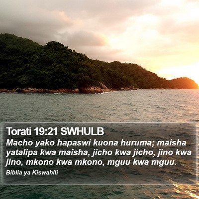Torati 19:21 SWHULB Bible Verse Image