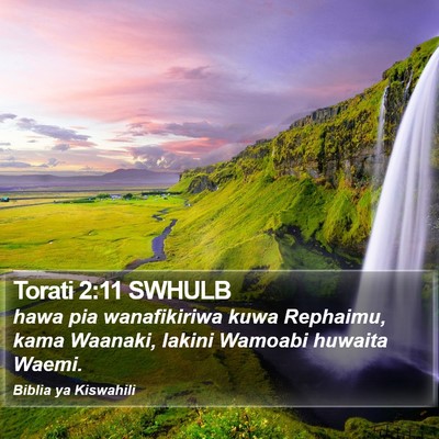 Torati 2:11 SWHULB Bible Verse Image
