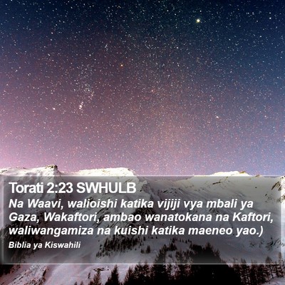 Torati 2:23 SWHULB Bible Verse Image