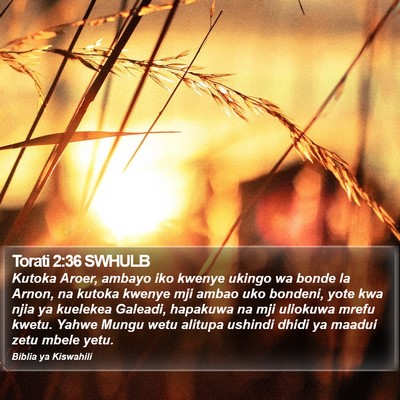 Torati 2:36 SWHULB Bible Verse Image