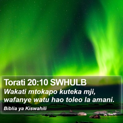 Torati 20:10 SWHULB Bible Verse Image